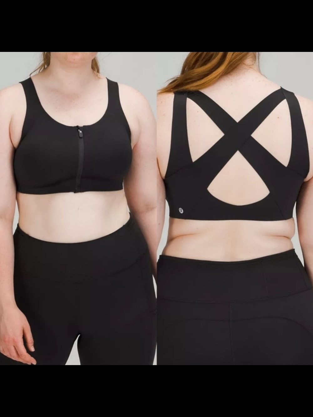 Lululemon Enlite Front-Zip Bra Black – 36DD